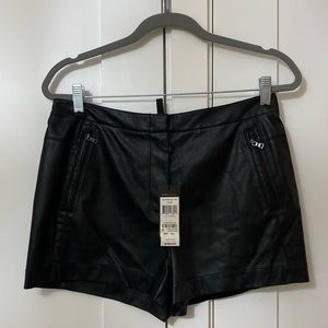 BCBG leather shorts. Never worn. New with tags.